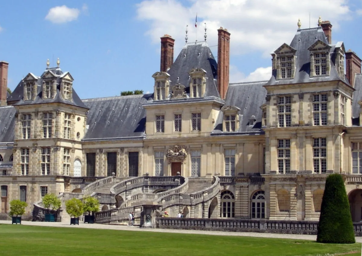 L'escalier en fer à cheval du château de Fontainebleau